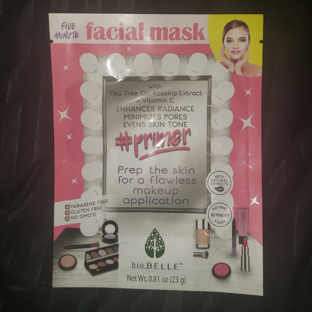 Bio belle face primer sheet mask